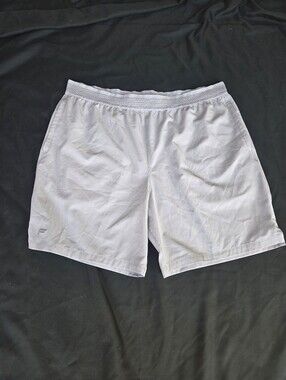 Fabletics Men's Silver  Athletic Shorts
